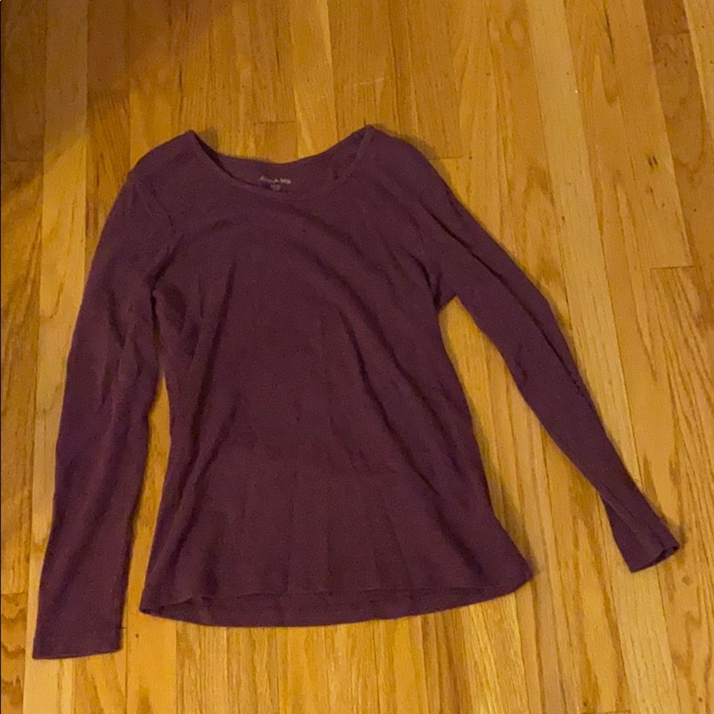 Purple long sleeve shirt